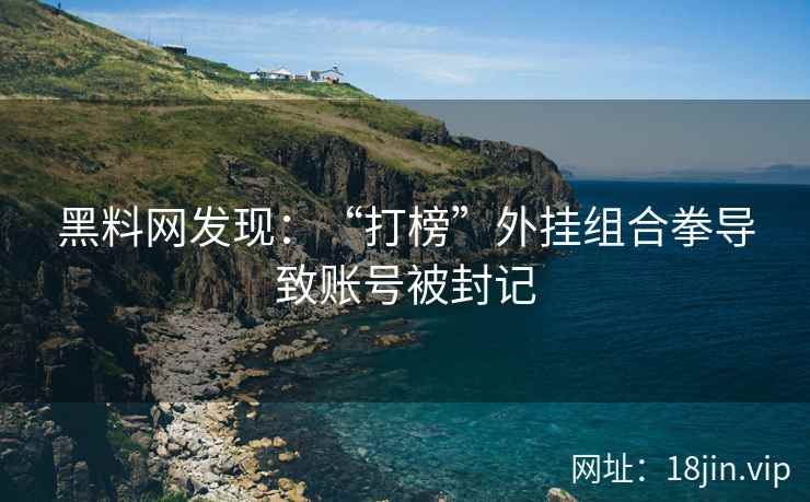 黑料网发现：“打榜”外挂组合拳导致账号被封记  第1张