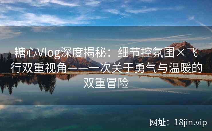 糖心Vlog深度揭秘：细节控氛围×飞行双重视角——一次关于勇气与温暖的双重冒险  第2张