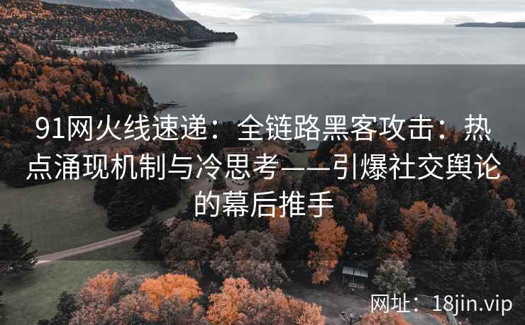 91网火线速递：全链路黑客攻击：热点涌现机制与冷思考——引爆社交舆论的幕后推手
